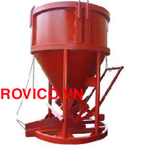 Cung cấp phễu đổ bê tông 0.6m3 Rồng Việt bền